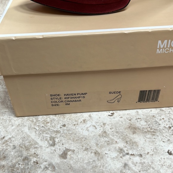 MICHAEL Michael Kors Haven pump suede Cinnabar Size 8 - Picture 2 of 8